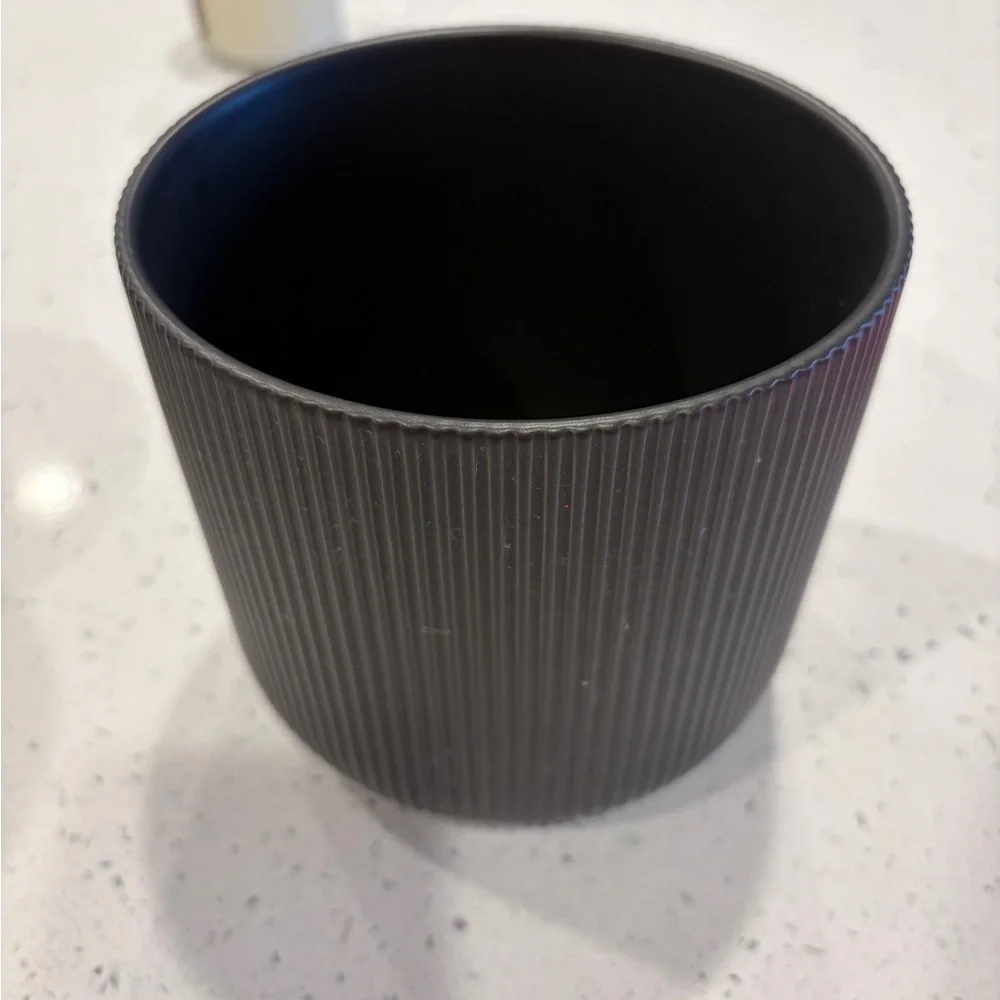 IKEA Black Textured Vase